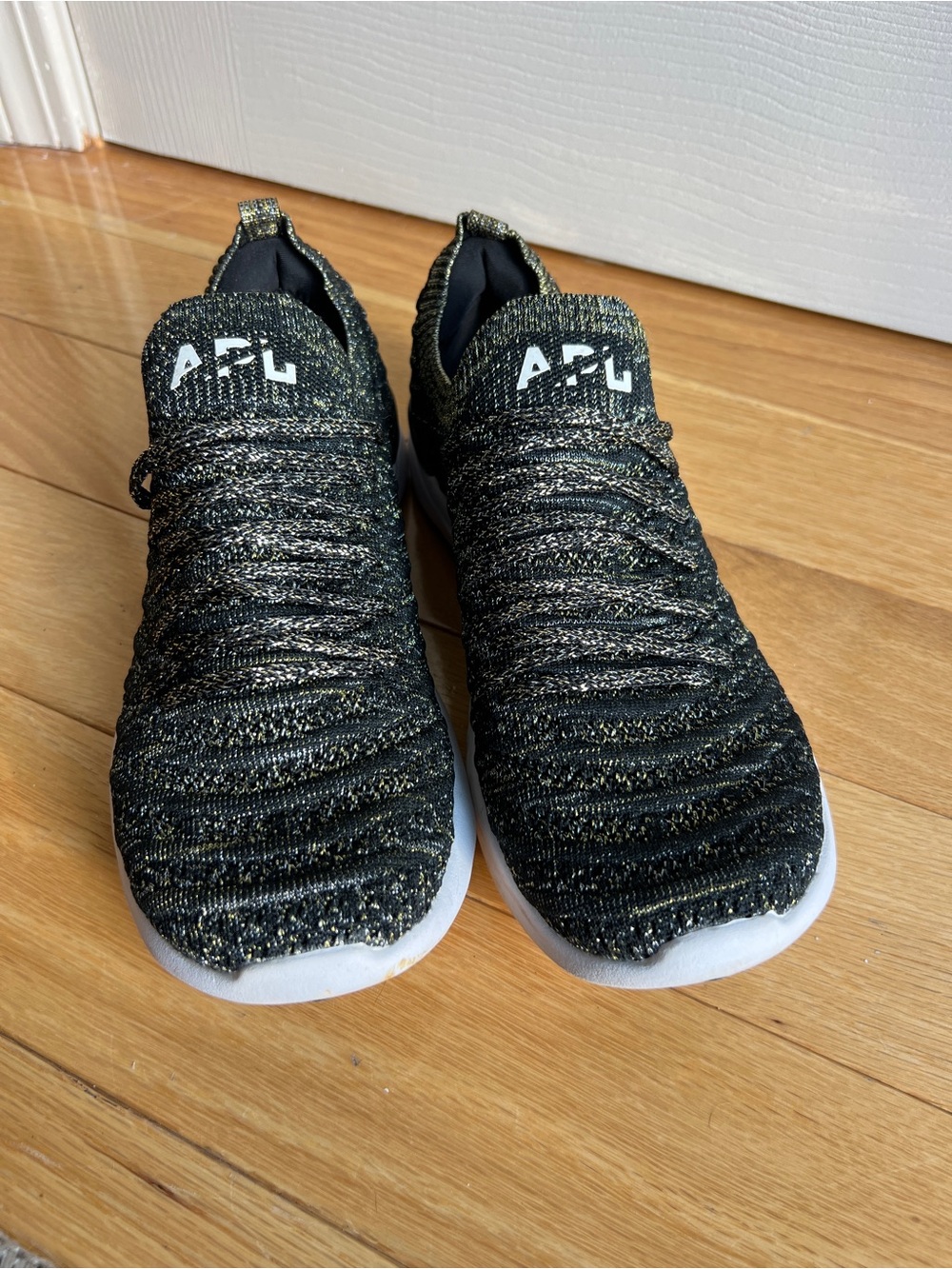 APL Women’s Black & Gold Knit Sneakers